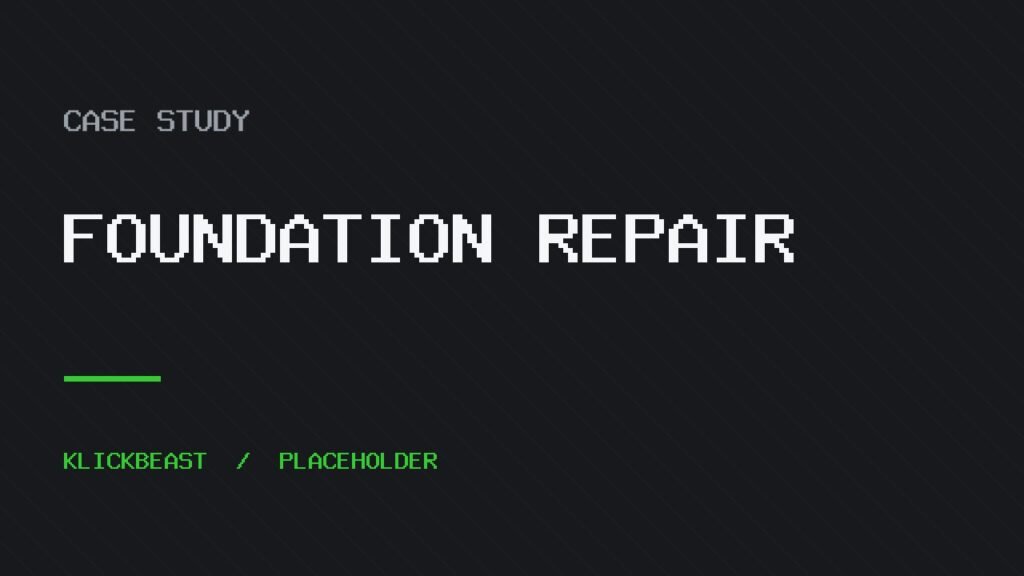 Placeholder thumbnail: FOUNDATION REPAIR